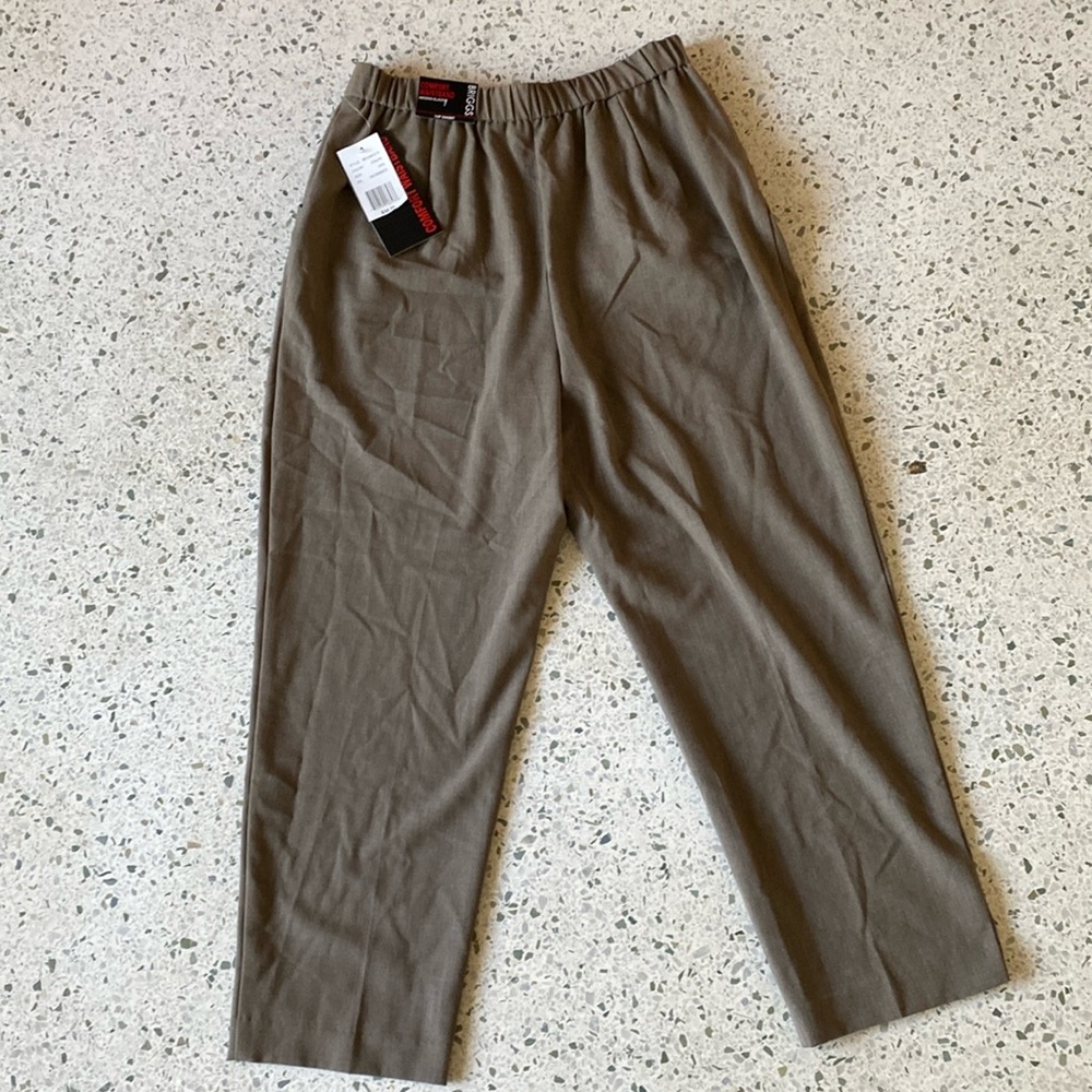 NWT BRIGGS Women’s Size 10P Pants Hidden Elastic Waist Comfort and Style Petite